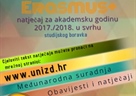 Erasmus+ Natječaj za studentsku mobilnost 